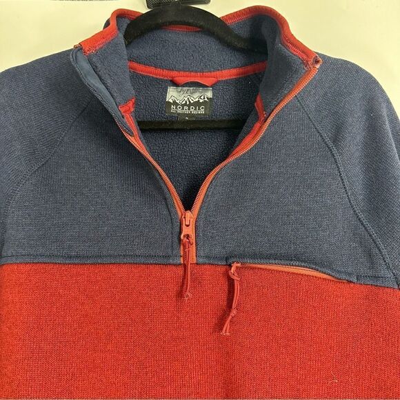 J.CREW Men’s Colorblock Polartec Nordic Half Zip Pullover Sweater Sz S - Picture 3 of 8